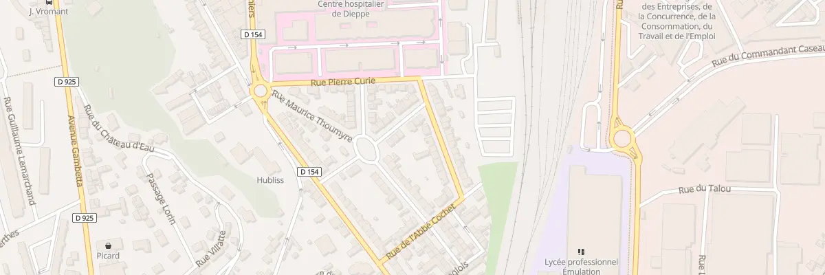 Plan du 5 Rue Gustave Lavieuville à Dieppe