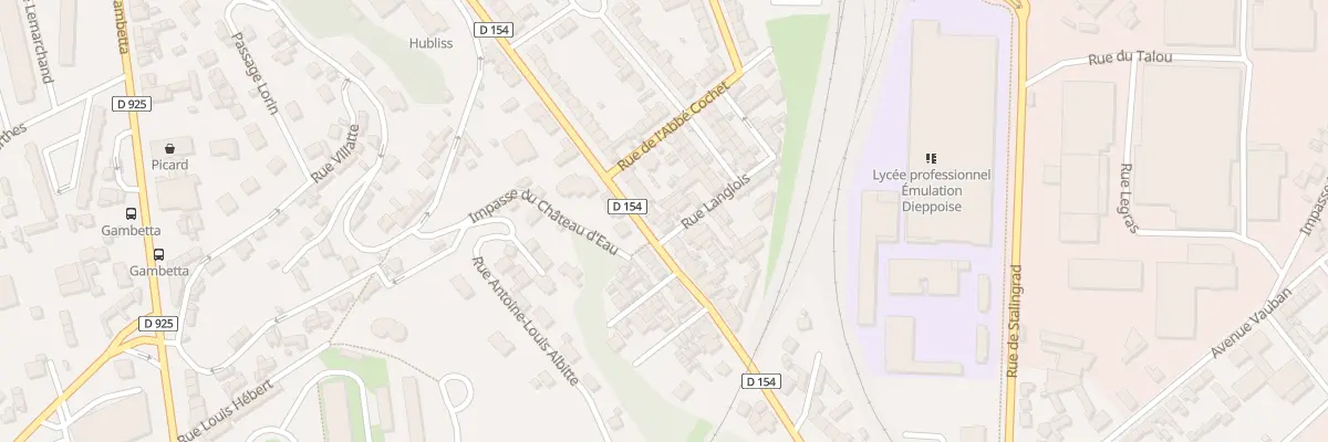 Plan du 148 Rue Gal Chanzy à Dieppe