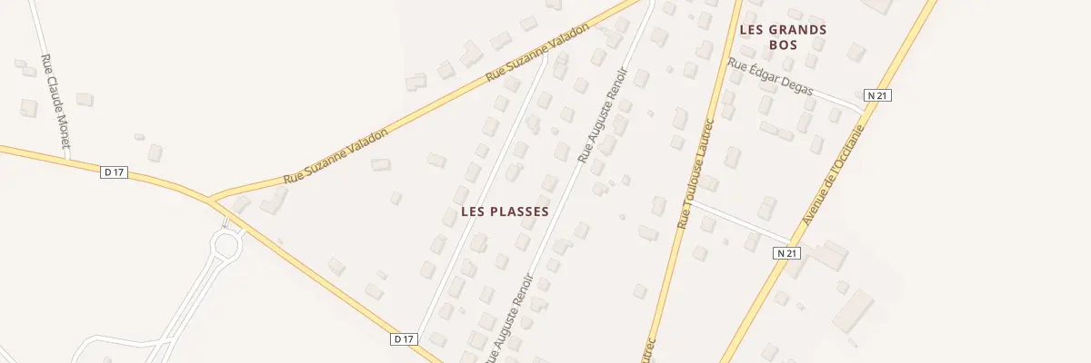 Plan du 17 Rue Auguste Renoir à Séreilhac