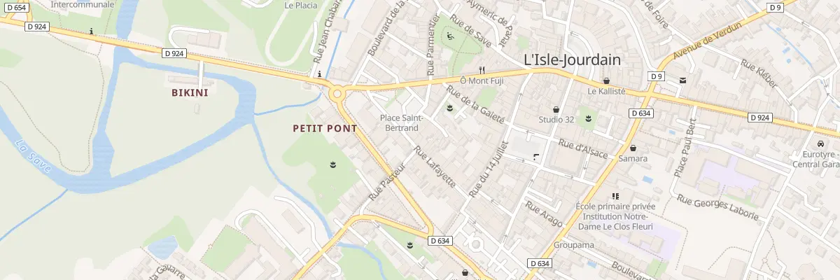 Plan du 2 Rue Lafayette à L’Isle-Jourdain