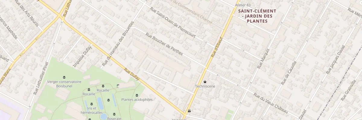 Plan du 13 Rue Boucher Perthes à Rouen