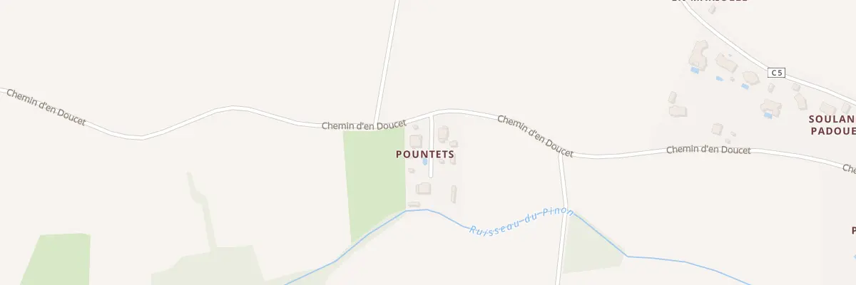 Plan du 13A Pountets à Empeaux