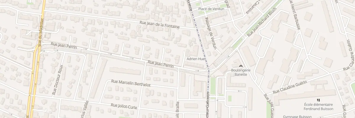 Plan du 75 Rue Jean Perrin à Saint-Étienne-du-Rouvray