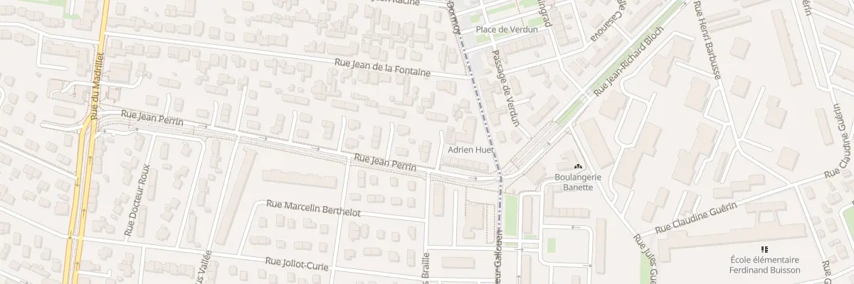 Plan du 77 Rue Jean Perrin à Saint-Étienne-du-Rouvray