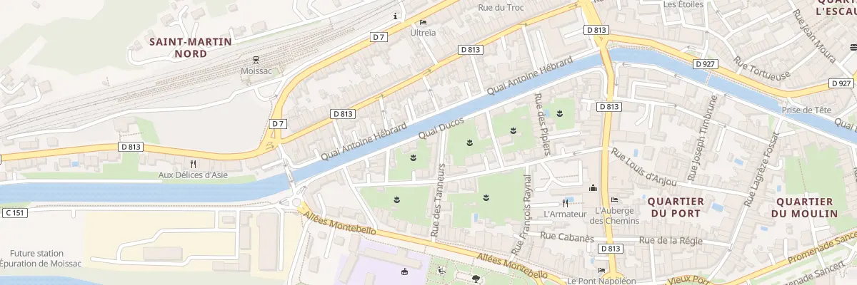 Plan du 15 Quai Ducos à Moissac