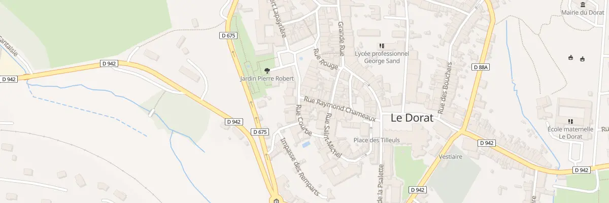 Plan du 2 Rue Raymond Chameaux au Dorat