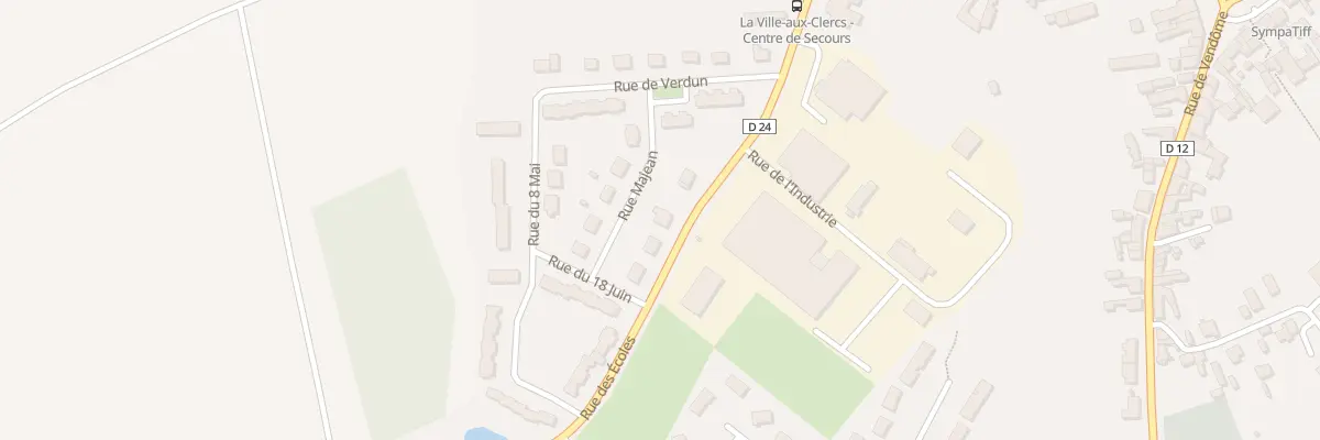 Plan du 34 Rue des Ecoles à La Ville-aux-Clercs