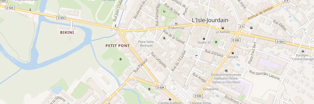 Plan du 6 Rue Lafayette à L’Isle-Jourdain