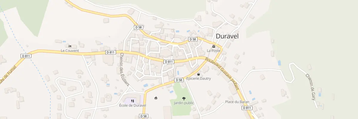 Plan du 298 Bd Gustave Joubert à Duravel