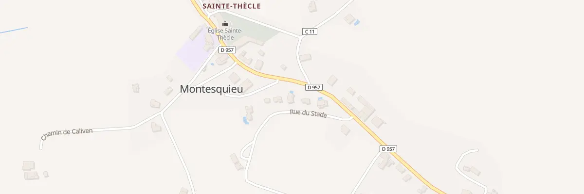 Plan du 6 Rue du Stade à Montesquieu