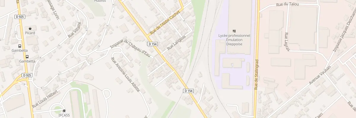 Plan du 166 Rue Gal Chanzy à Dieppe