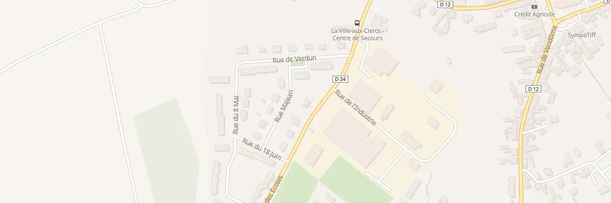 Plan du 32 Rue des Ecoles à La Ville-aux-Clercs