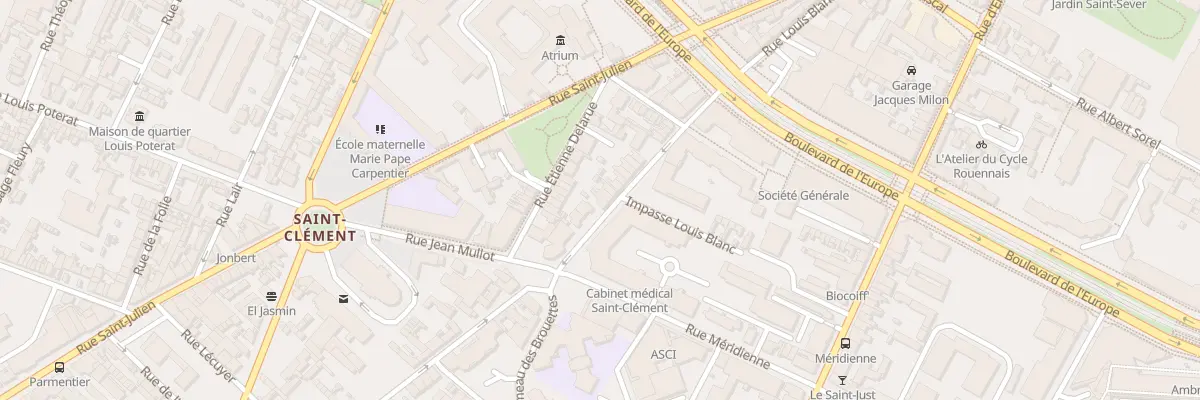 Plan du 86 Rue Louis Blanc à Rouen