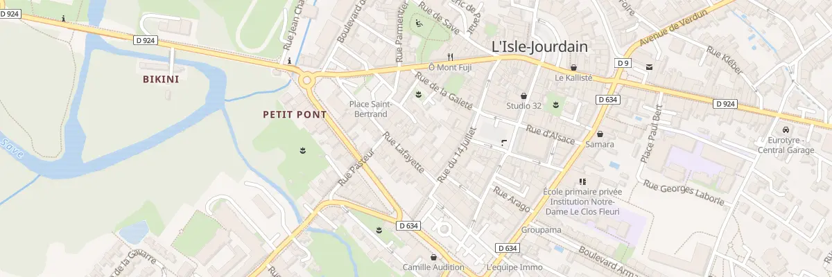 Plan du 14 Rue Lafayette à L’Isle-Jourdain