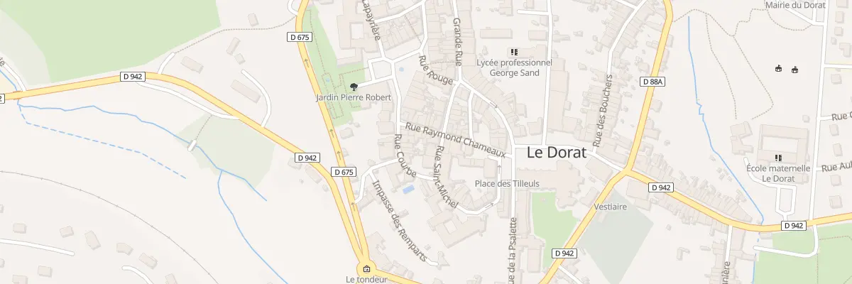 Plan du 10 Rue Raymond Chameaux au Dorat