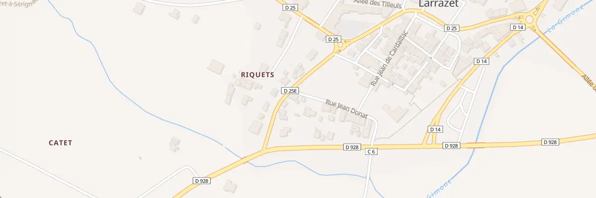 Plan du 5299 Rue Jean Donat à Larrazet