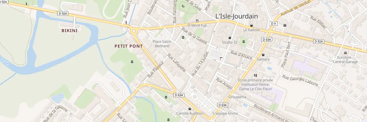 Plan du 16 Rue Lafayette à L’Isle-Jourdain