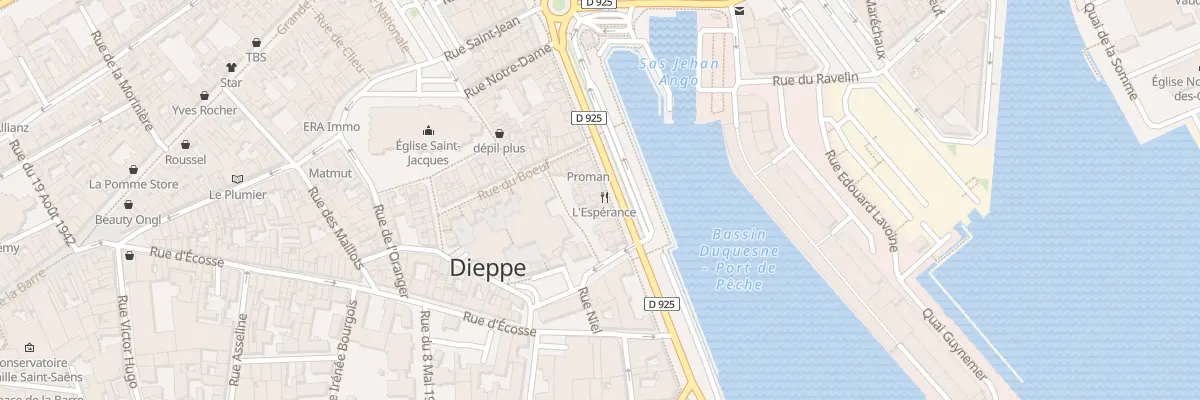 Plan du 50 Quai Duquesne à Dieppe