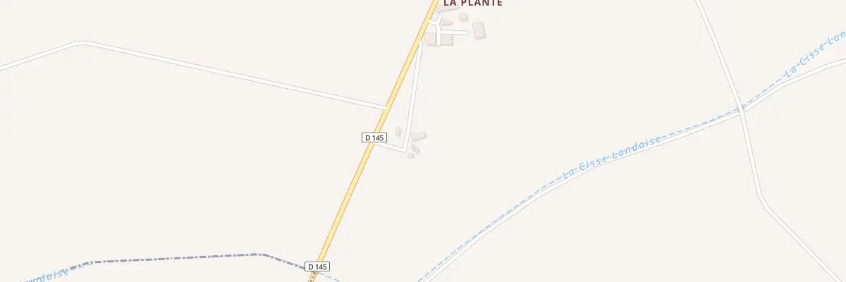 Plan du 65 La Plante à Gombergean