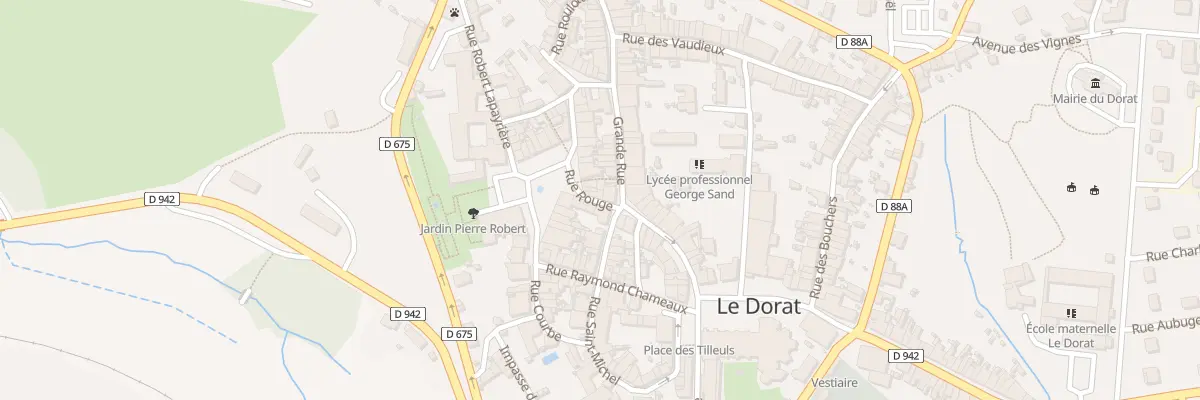 Plan du 25 Pl Charles de Gaulle au Dorat