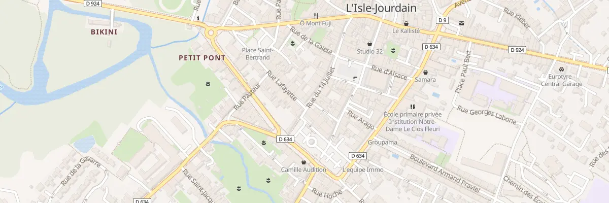 Plan du 22 Rue Lafayette à L’Isle-Jourdain