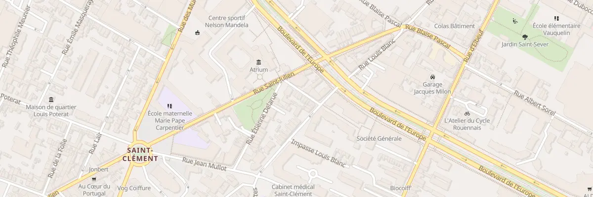 Plan du 33 Rue Masseot Abaquesne à Rouen