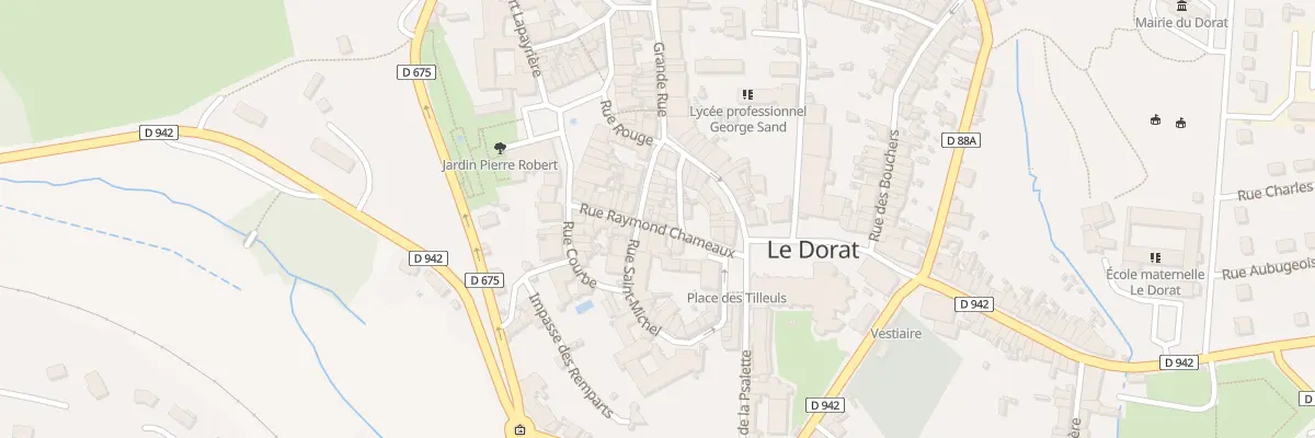 Plan du 17 Rue Raymond Chameaux au Dorat