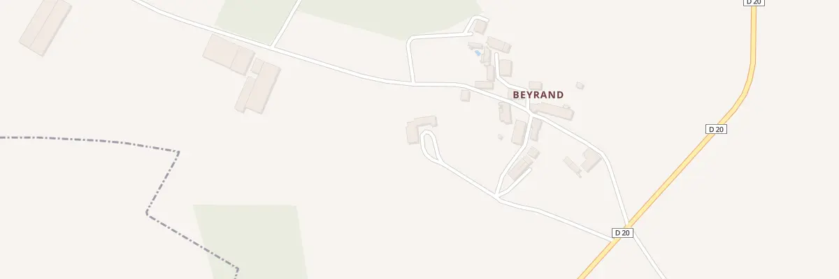 Plan du 5170 Beyrand aux Cars