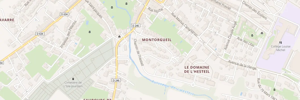 Plan du 23 Rue Edmond Michelet à L’Isle-Jourdain