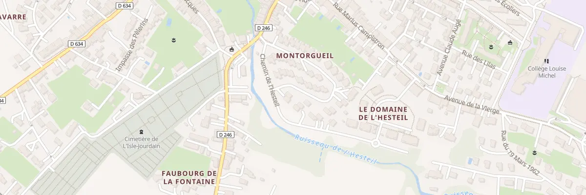 Plan du 40 Rue Edmond Michelet à L’Isle-Jourdain