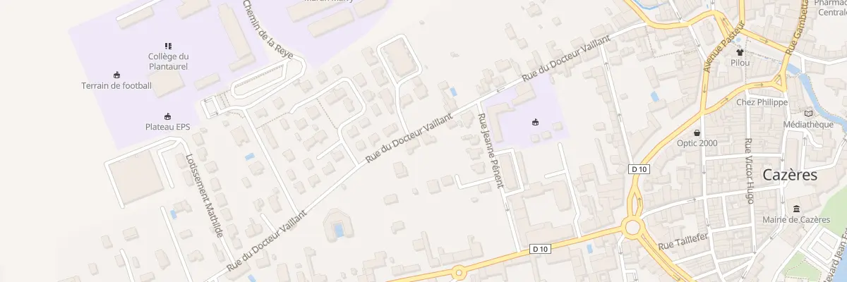 Plan du 31 Rue du Docteur Vaillant à Cazères