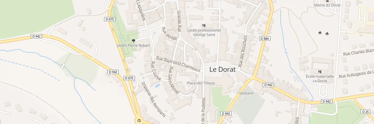 Plan du 23 Rue Raymond Chameaux au Dorat
