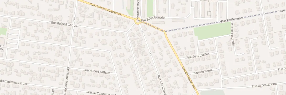 Plan du 10 Rue Geo Chavez à Saint-Étienne-du-Rouvray