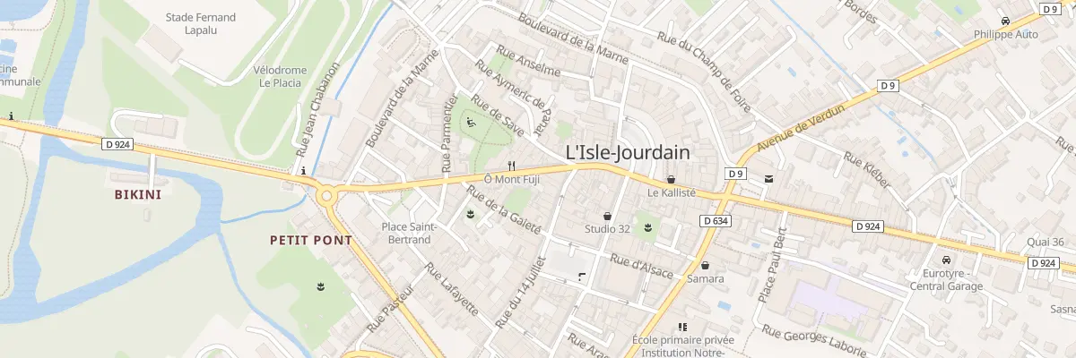 Plan du 19T Av du Commandant Parisot à L’Isle-Jourdain