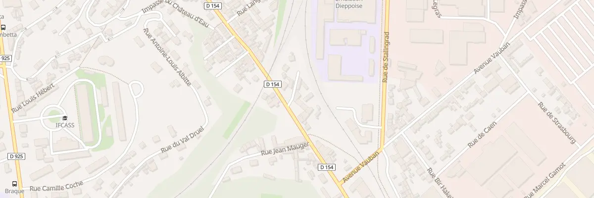 Plan du 6 Imp du Gal Chanzy à Dieppe