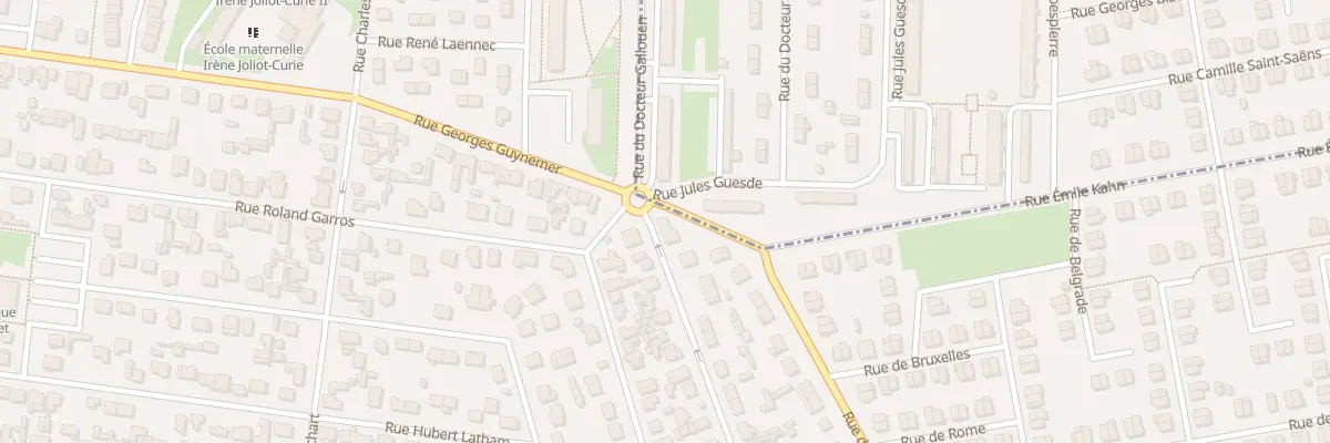 Plan du 1 Rue Geo Chavez à Saint-Étienne-du-Rouvray