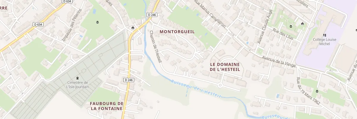 Plan du 38 Rue Edmond Michelet à L’Isle-Jourdain