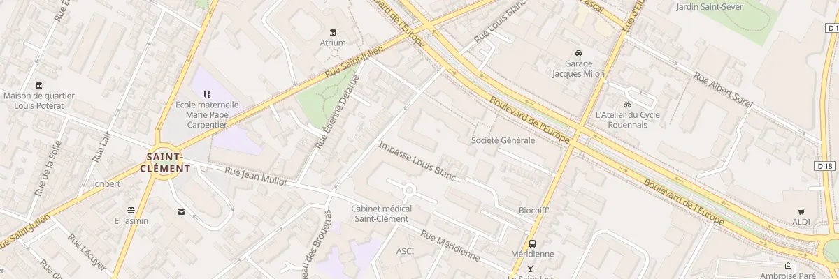 Plan du 71 Rue Louis Blanc à Rouen