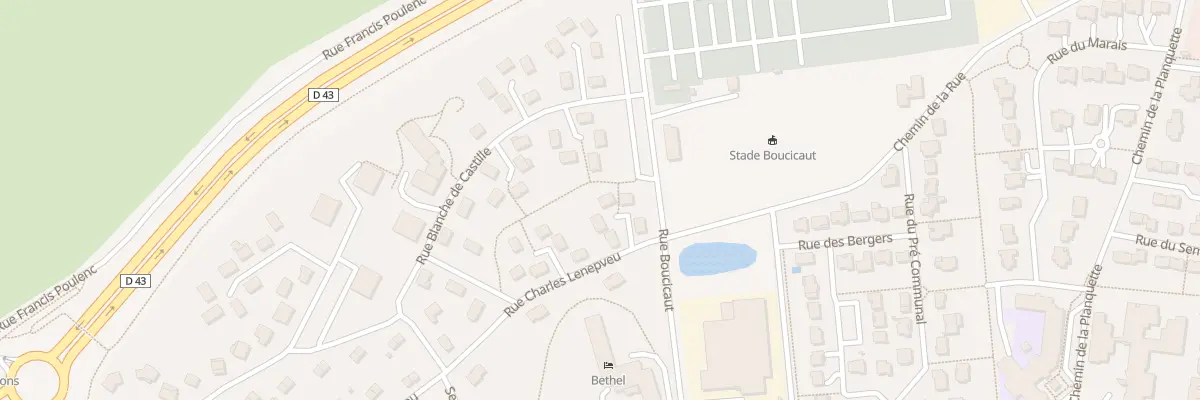 Plan du 43 Rue Charles Lenepveu à Mont-Saint-Aignan