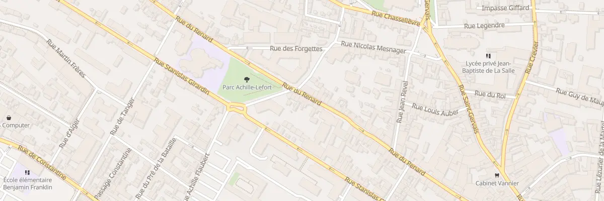 Plan du 85 Rue du Renard à Rouen