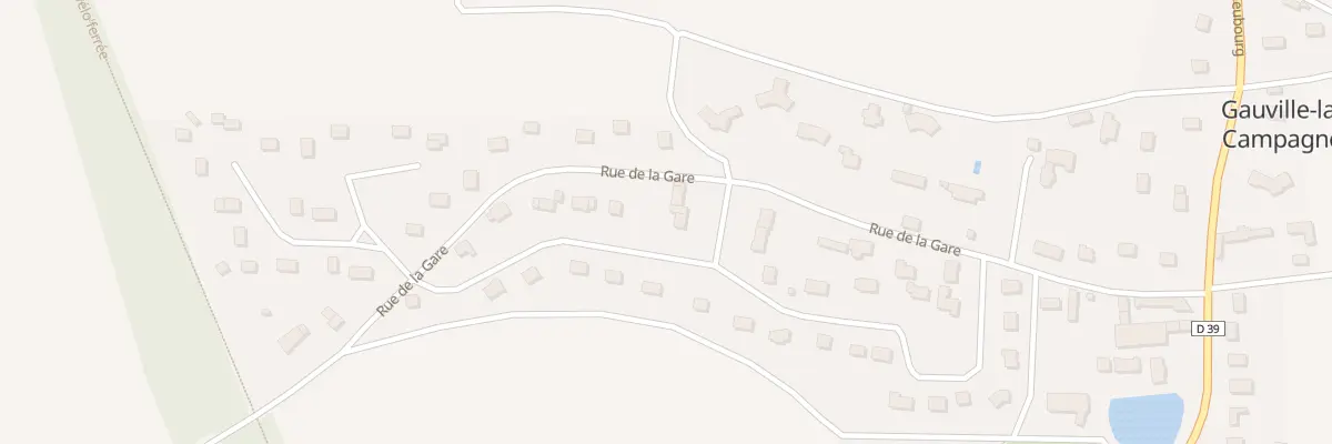 Plan du 4 Le Village à Gauville-la-Campagne