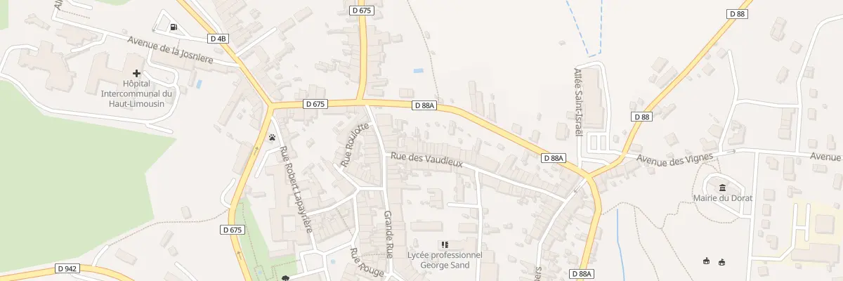 Plan du 7 Rue des Vaudieux au Dorat