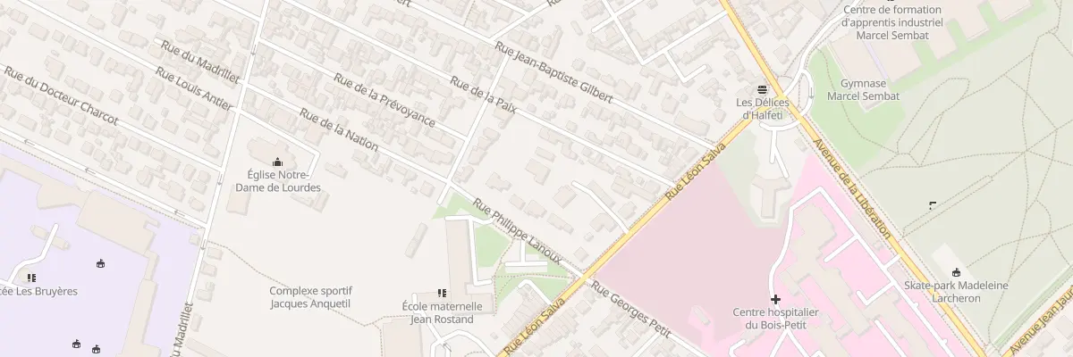 Plan du 27 Rue de la Paix à Sotteville-lès-Rouen