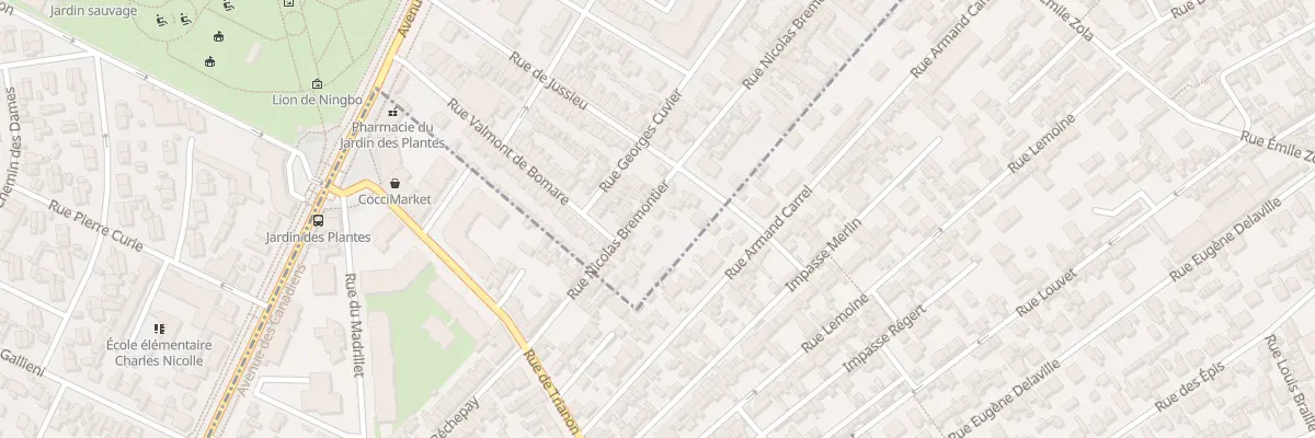 Plan du 45 Rue Bremontier à Rouen