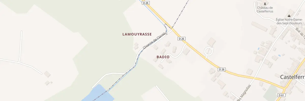 Plan du 6B Lot Badio à Castelferrus