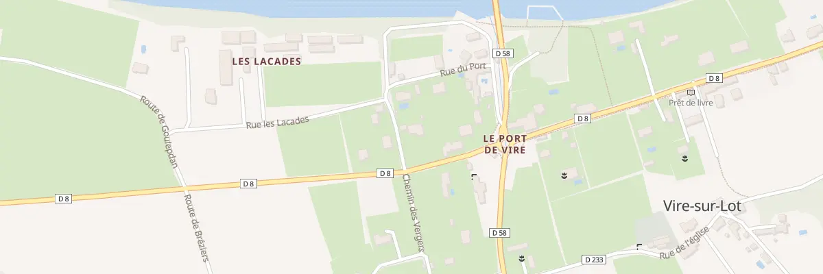 Plan du 6030F Le Port de Vire à Vire-sur-Lot
