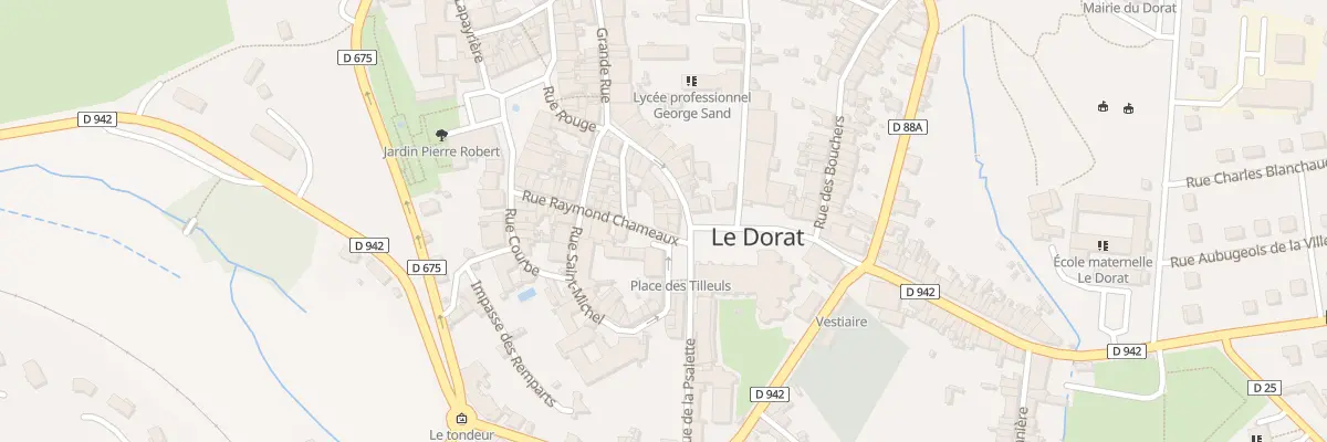 Plan du 27 Rue Raymond Chameaux au Dorat