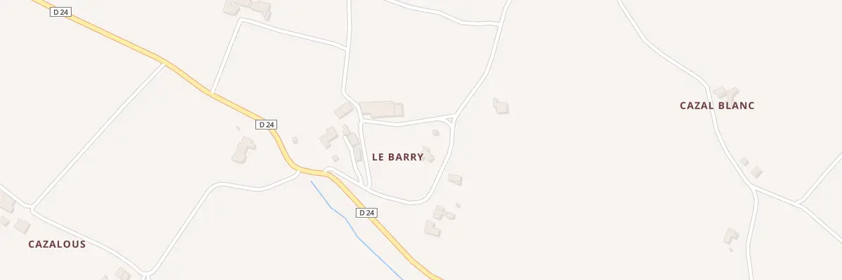 Plan du 5157 Barry à Belvèze