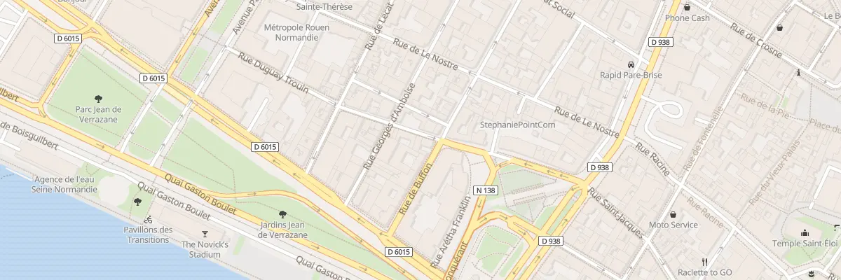 Plan du 13 Rue Duguay Trouin à Rouen