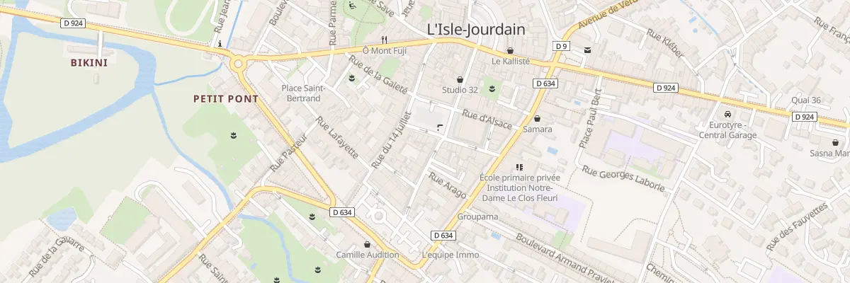 Plan du 9 Pl de l’Hôtel de Ville à L’Isle-Jourdain